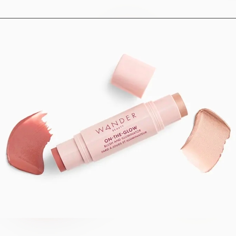 WANDER BEAUTY On-the-Glow Blush & Illuminator in Dusk & Nude Glow 11.5 g